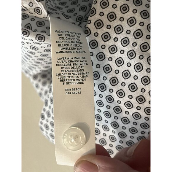 Perry Ellis Alloy Big & Tall Button Up Short Sleeve Shirt XLT TGE EGA 100% Cotto - Picture 15 of 15